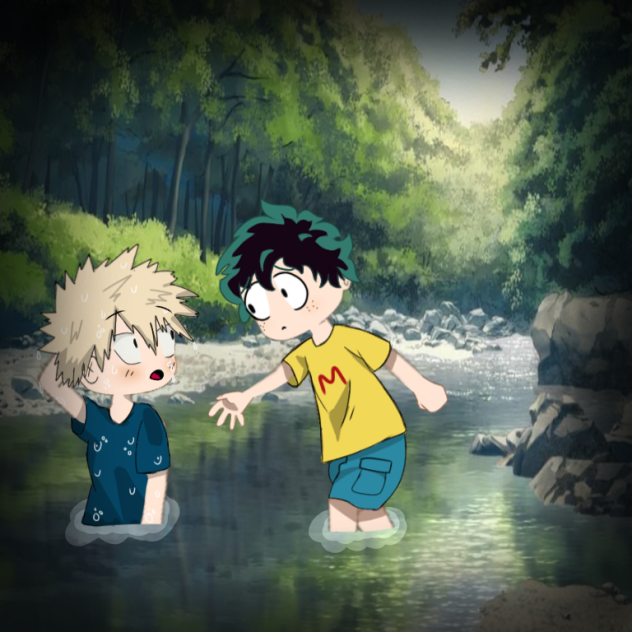 Deku and Bakugo kids mha - ibisPaint