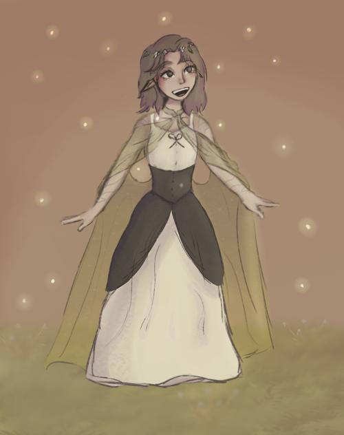 A cutesy fairytale drawing