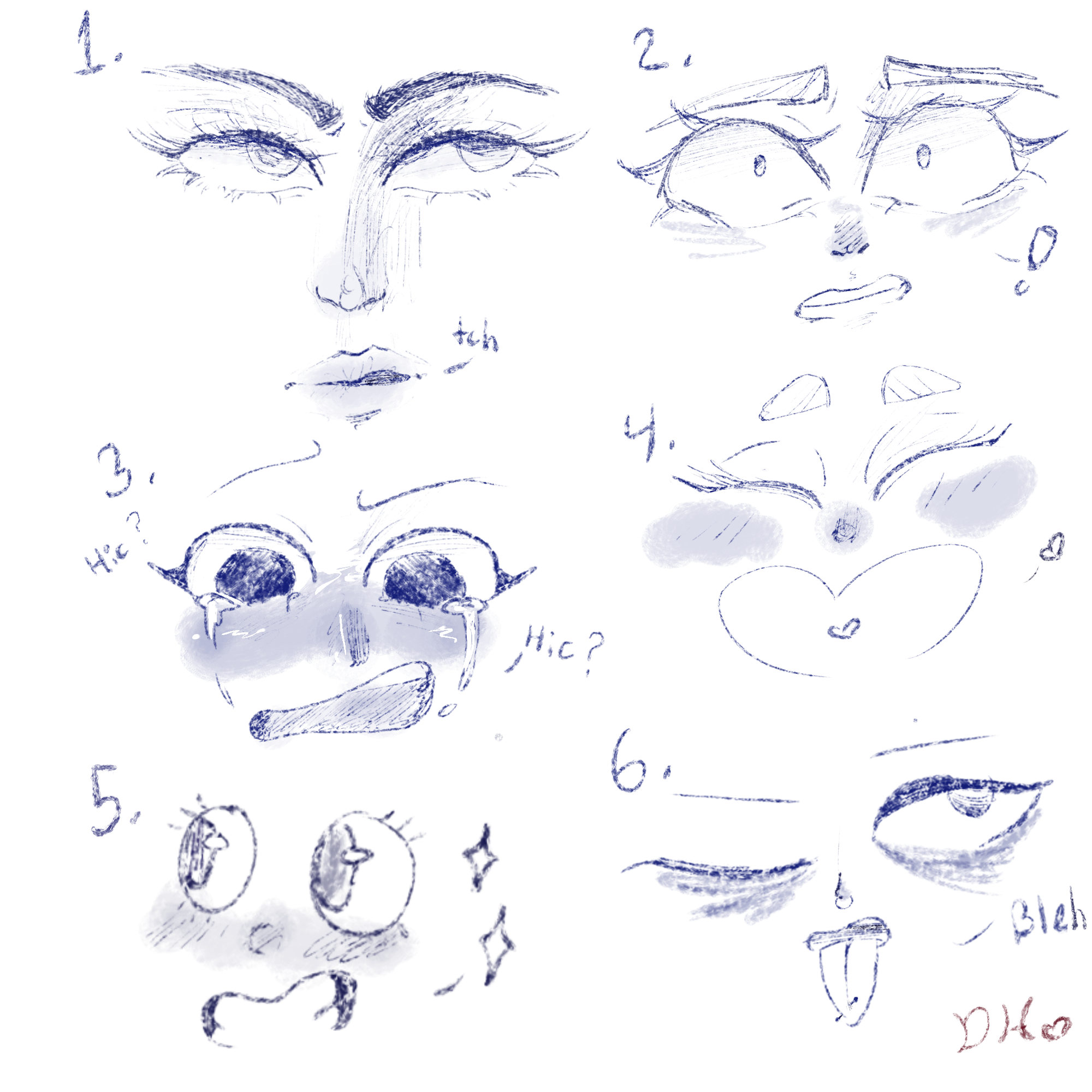 Different style faces! - ibisPaint