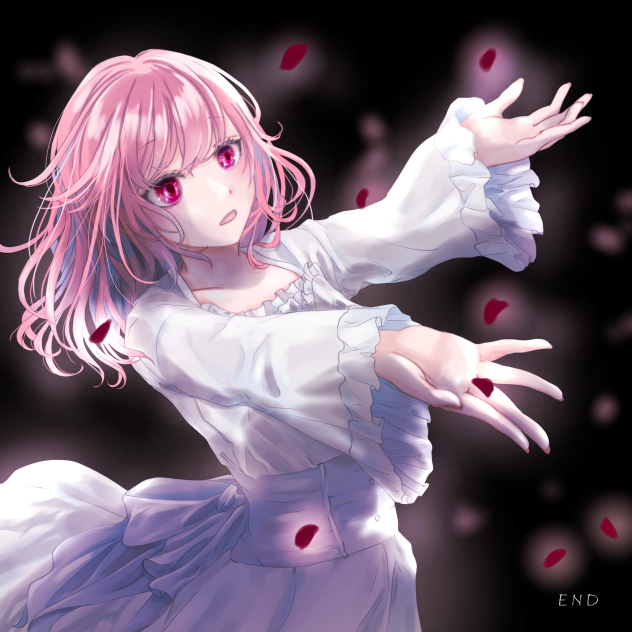 薔薇が降って来た