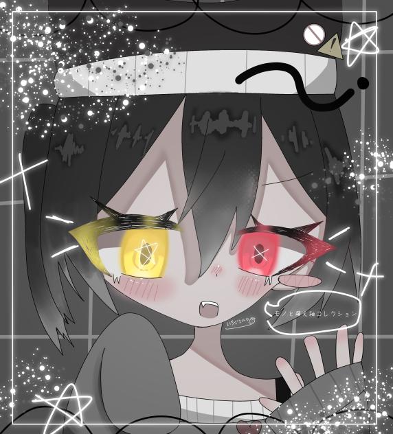 モノクロ×萌え袖！