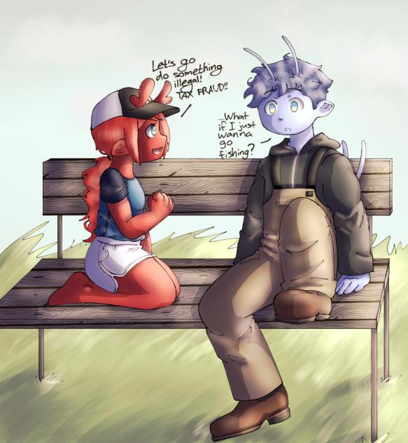 Little bitty park bench