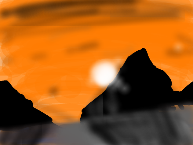 夕日