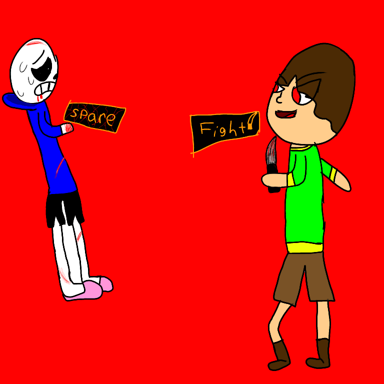 sans vs Chara - ibisPaint