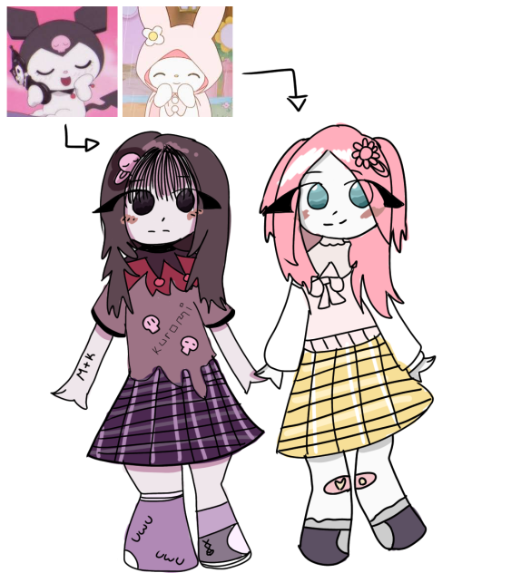 Kuromi & Melody xd