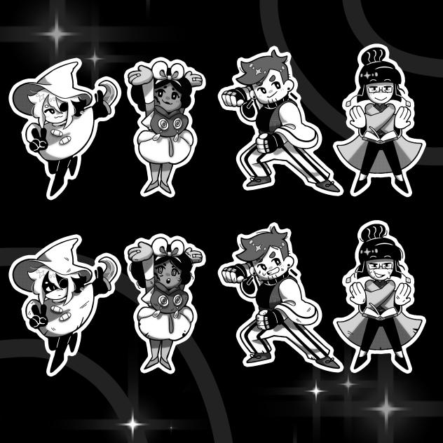 In Stars And Time Stickers! 🗡️🖤🤍