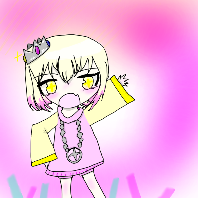 前髪下ろしたヒメちゃん(擬人化)