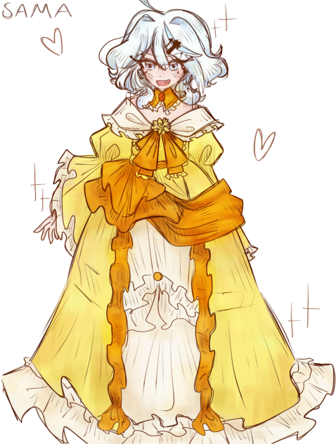 I drew Furina in Rillianes dress