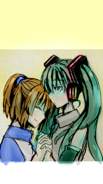 Twitterのタグで ミクとアルル