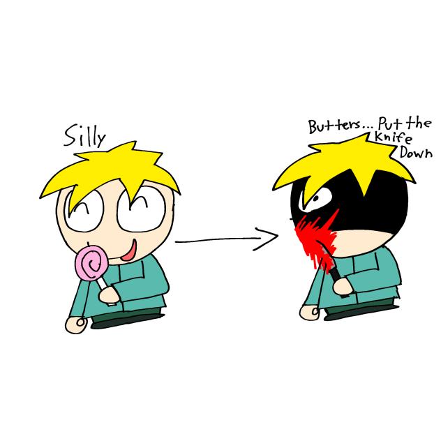 Hehe Butters TW Blood and Knife