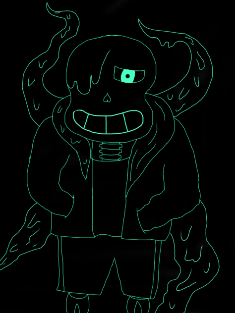 nightmare sans - ibisPaint
