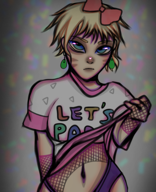 human chica doodle !