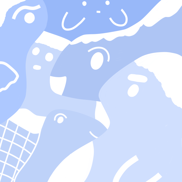 Blue characters