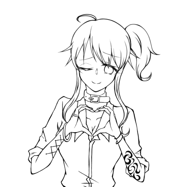 ❤️❤️🏴‍☠️ 線画