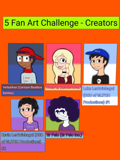 5 Fan Art Challenge - Creators
