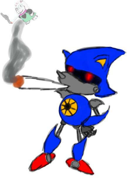 metal sanic smokin a blunt