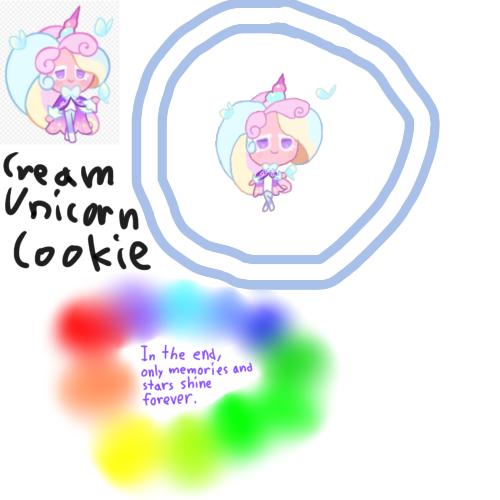 Trying to Draw Cream Unicorn Cookie