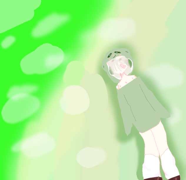 sleepy froggi girl 🌿🍏🐸