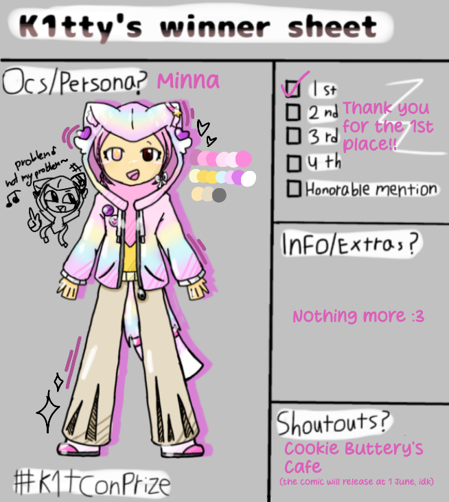 Winner sheet for kitty - ibisPaint