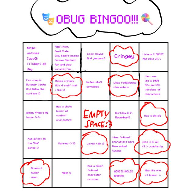 OBUG BINGO!
