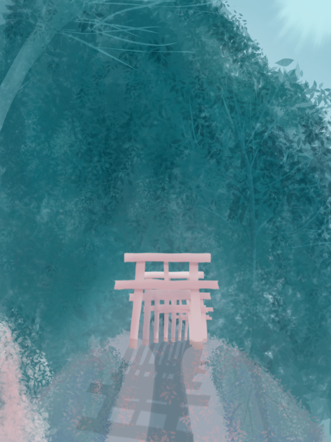 神社(緑)