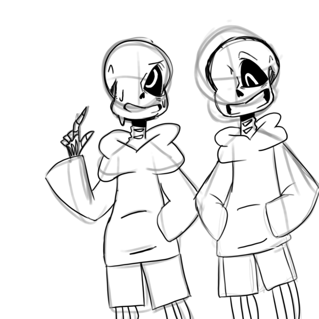 Drawing sans until it looks good