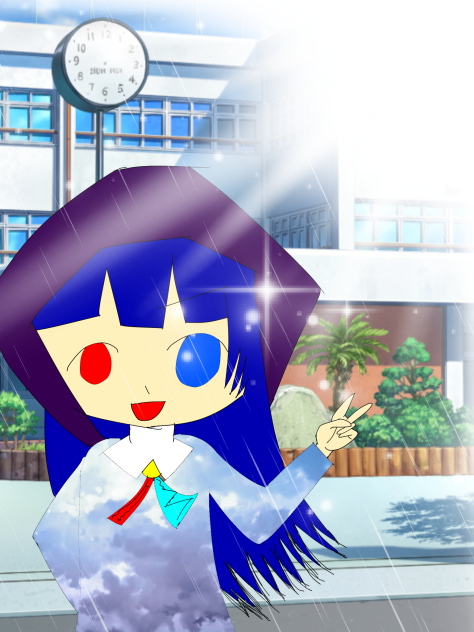 天気雨の入学式