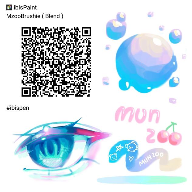 Blending brush QR code