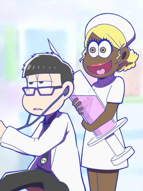 一松先生と十四子ナース