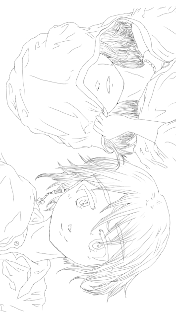 入道雲4 線画 塗ってください