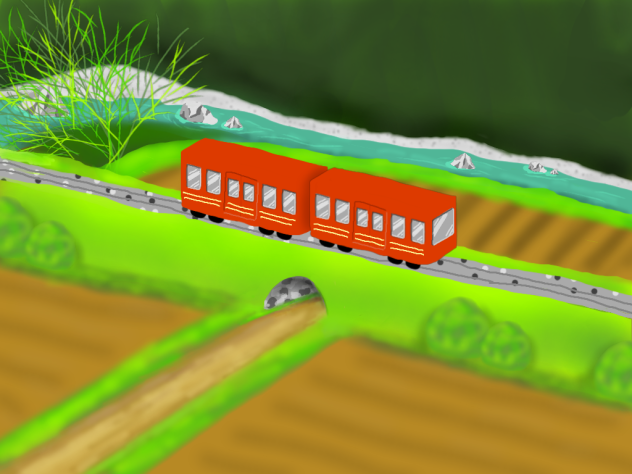 電車のある風景