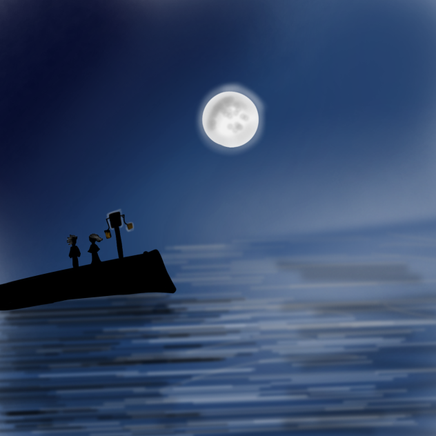 Ocean night - ibisPaint