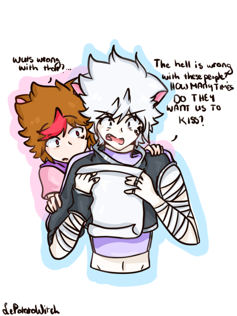 I just had to draw this XD