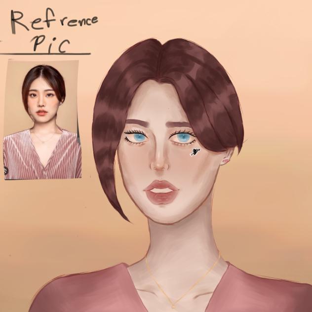 Tried to draw a girl