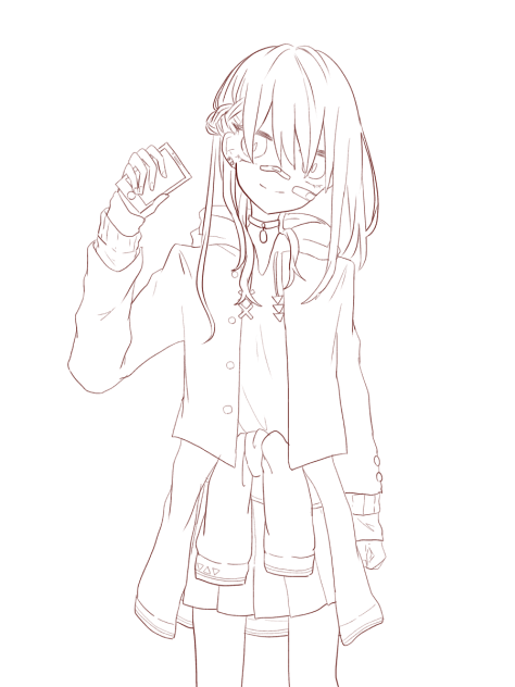 【線画】不良ちゃん