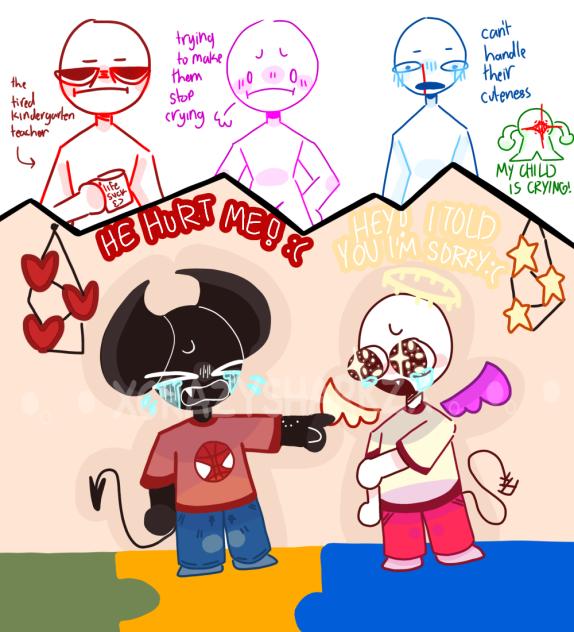 KINDERGARTEN FIGHT COLLAB BY ME❕😭
