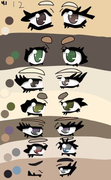 Kidcore Eyes (with extra lashes)
