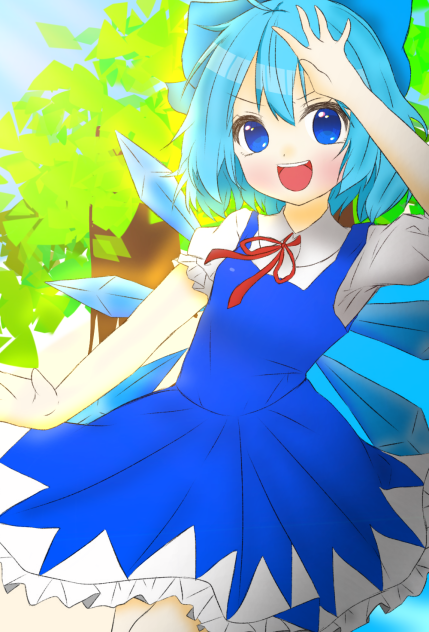 チルノ塗り絵