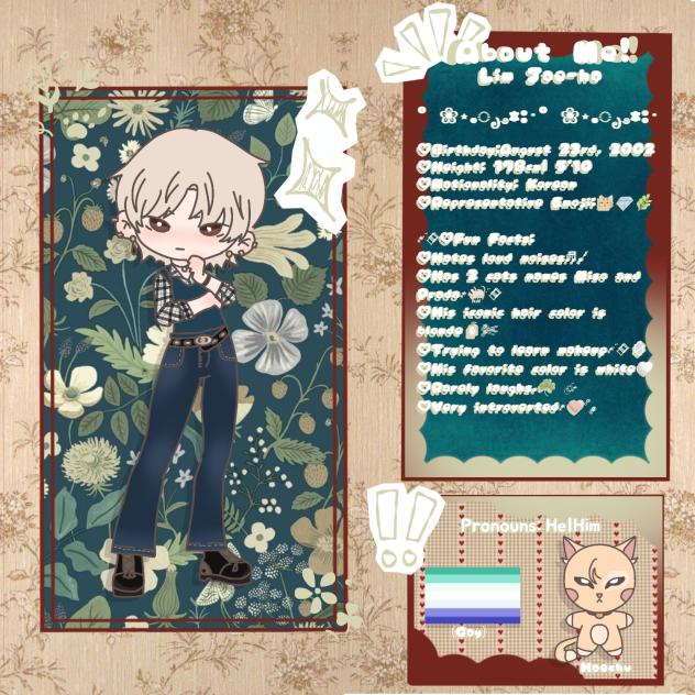 About Me — Jae-ha Info Sheet~𐙚⋆°🦢｡⋆♡