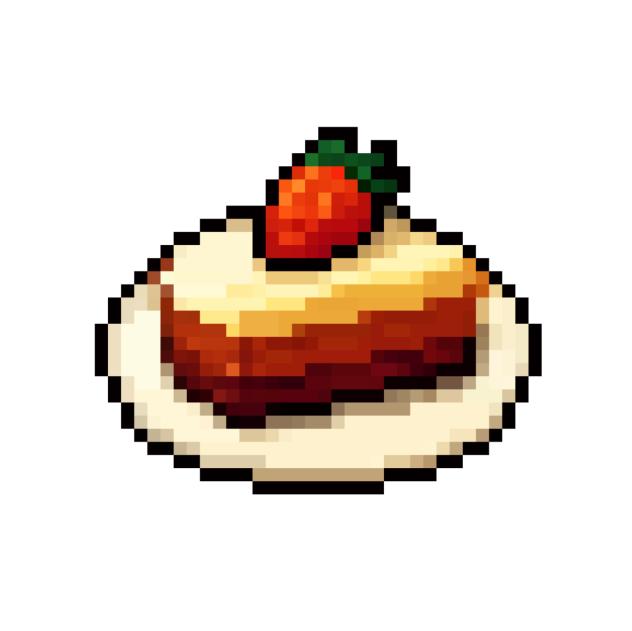 strawberry cake pixel