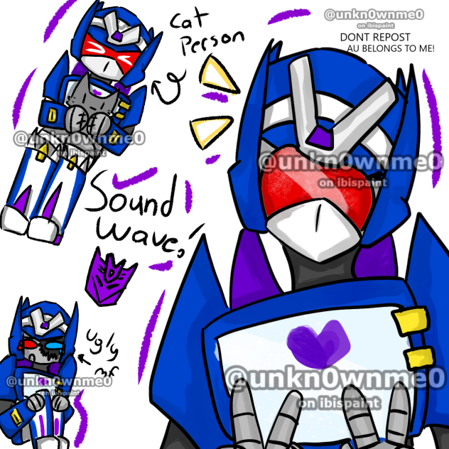 SOUNDWAVE AU!!!
