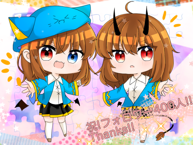 フォロワー400人記念イラスト Ibispaint