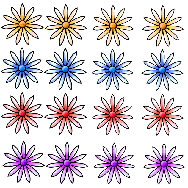 Flower stickers 1
