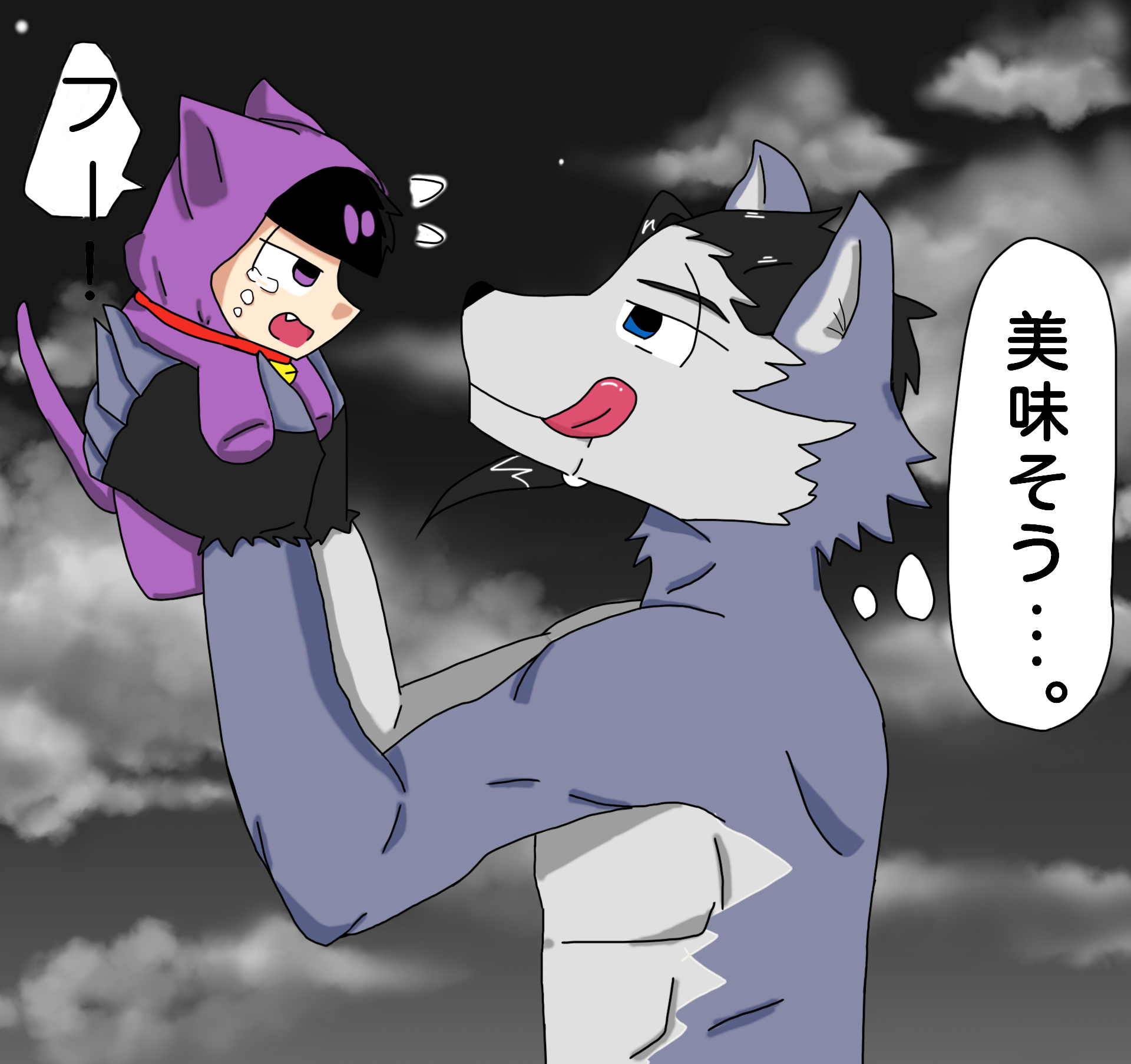 カラマトゥとねこイチ Ibispaint