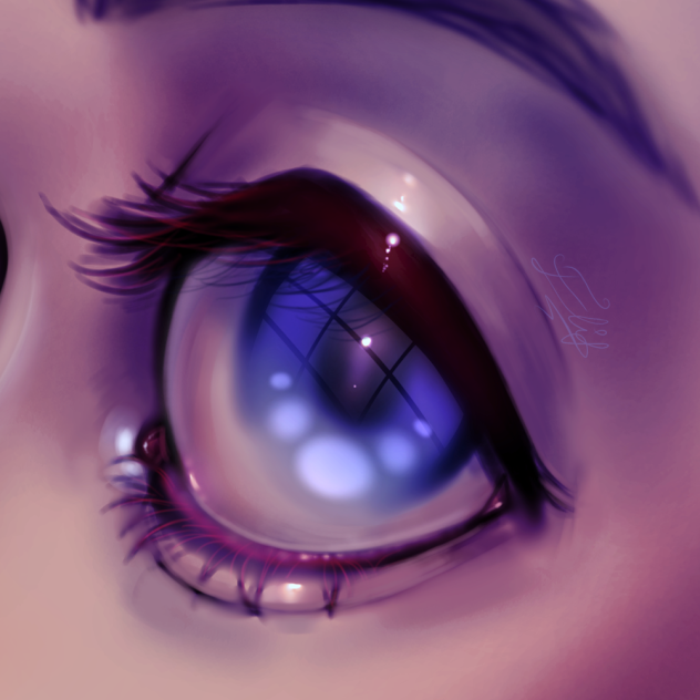 shading - coloring test with an eye