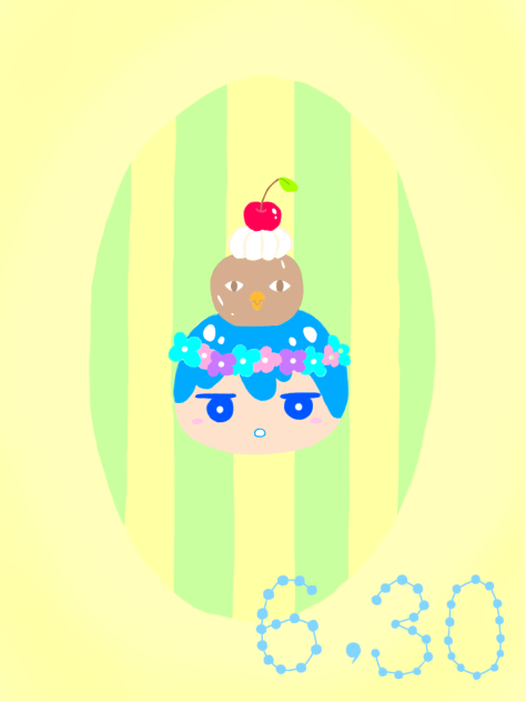 七瀬遙 生誕祭 おまんじゅうハルちゃん描いてみた