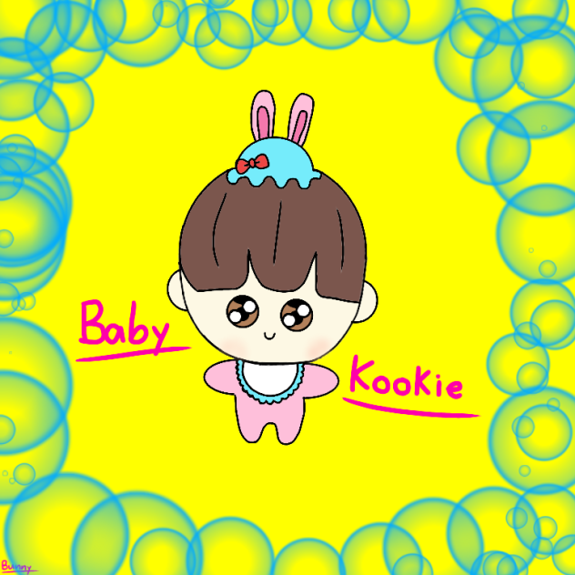 Draw baby Jungkook ( BTS ) -Bunny Ayumi
