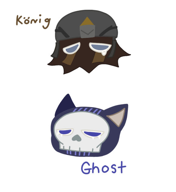 squid könig and kitty ghost!