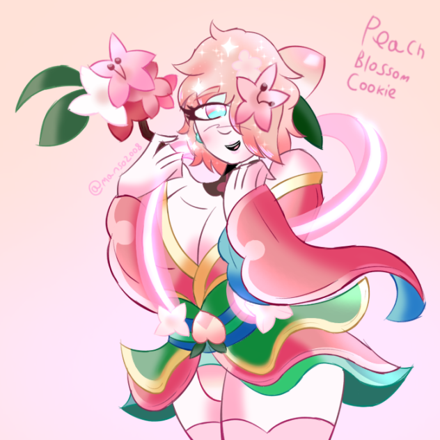 Peach Blossom Cookie Fanart!