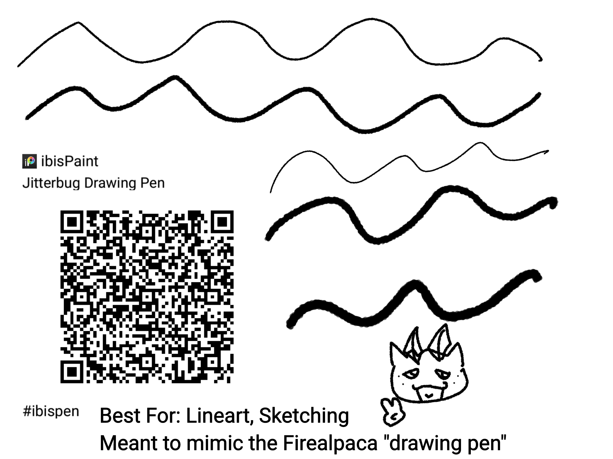 Firealpaca Drawing Pen (Jitterbug Pen) - ibisPaint